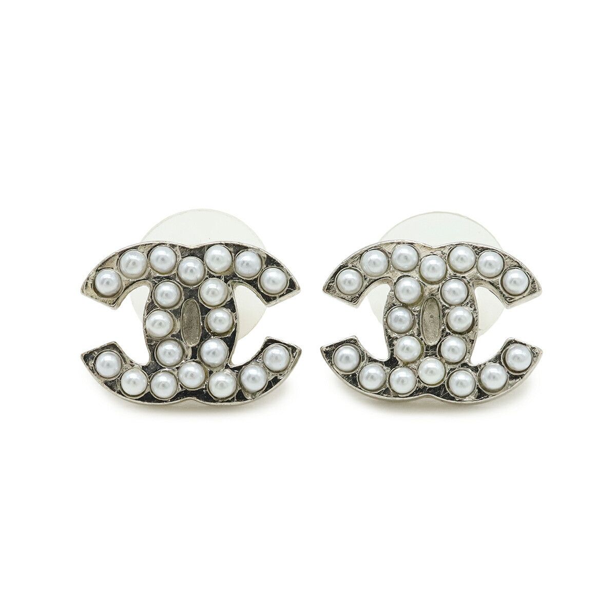 Chanel Chanel Chanel Coco Mark Pearl Earrings Plastic / Synthetic Earrings 09V DUTY FREE for USA Size ONE SIZE - 1 Thumbnail