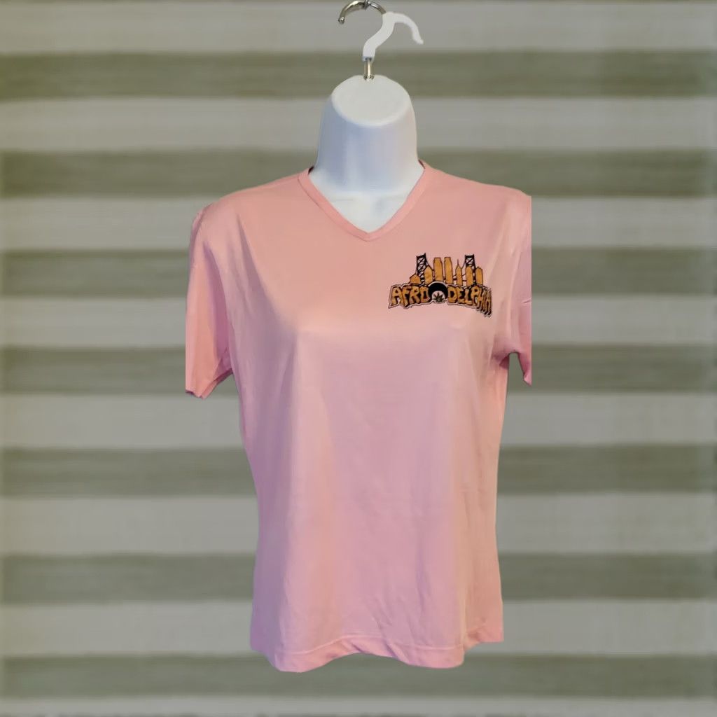 Pinko Vapor Silky Pink 2 Sided Afrodelphia Shirt Shirt XS Pink Art Womens Vintage No Size XS / US 0-2 / IT 36-38 - 1 Thumbnail