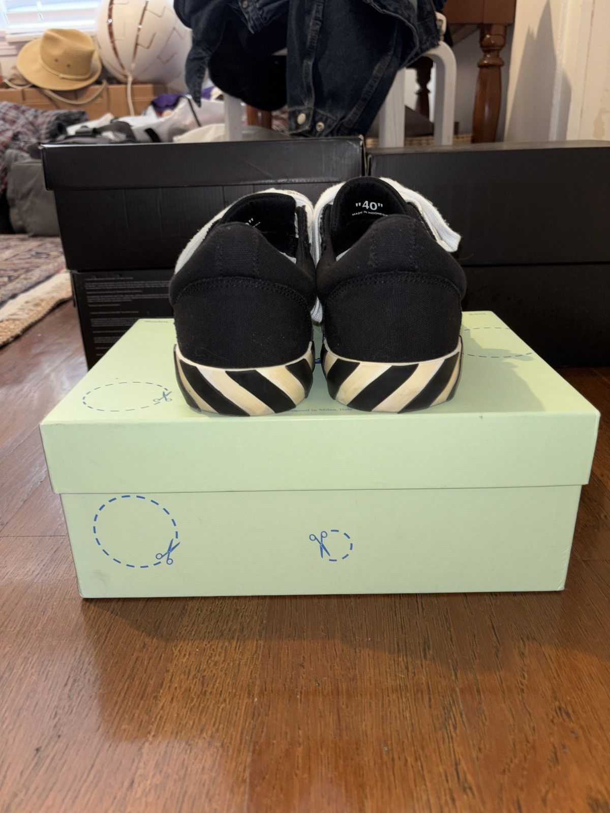 Off-White OFF-WHITE 'Canvas Low Vulcanized Sneakers' Size US 10 / IT 40 - 5 Thumbnail