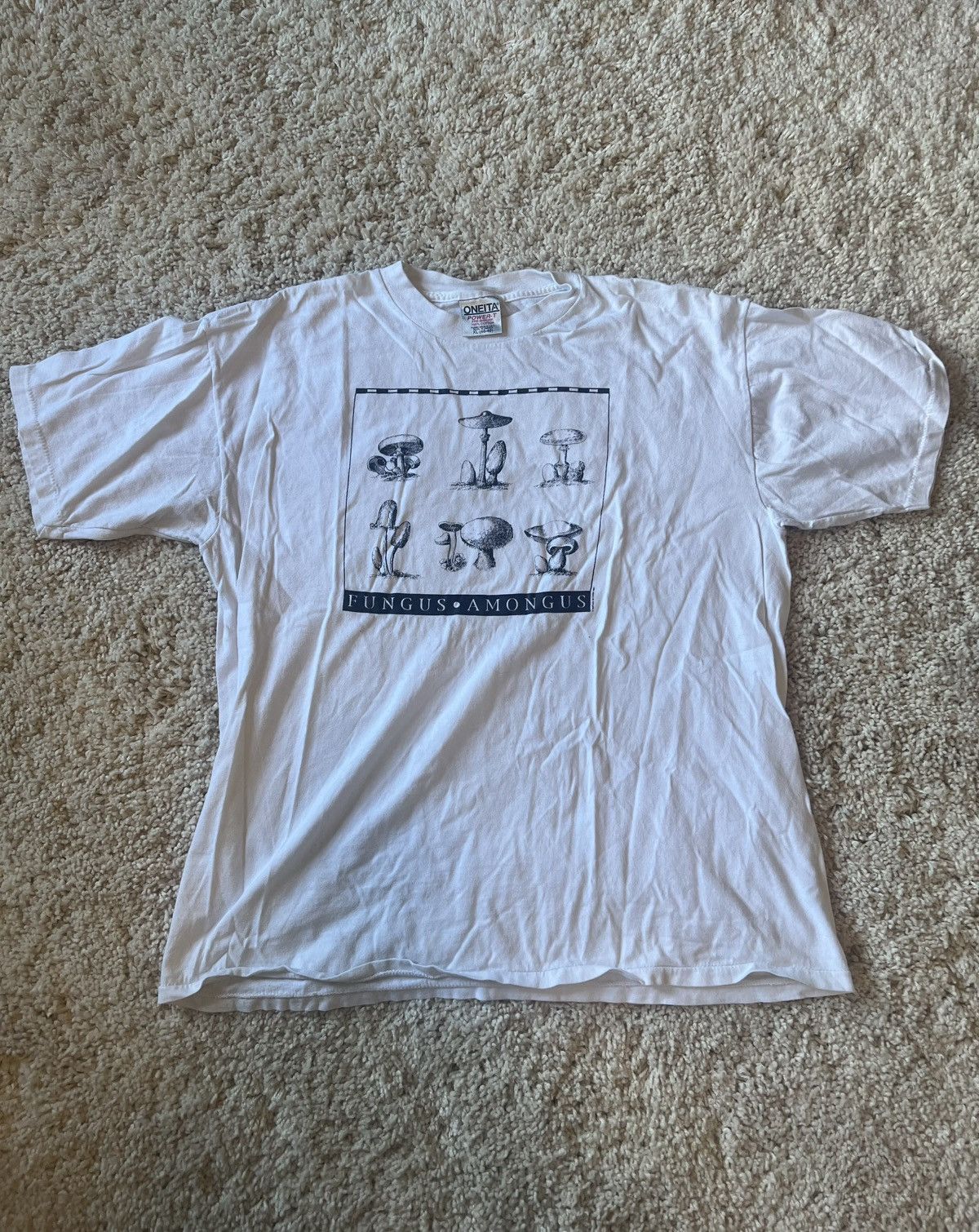 Vintage VTG Incubus “Fungus Amongus” Magic Mushroom T-Shirt Size US XL / EU 56 / 4 - 1 Thumbnail