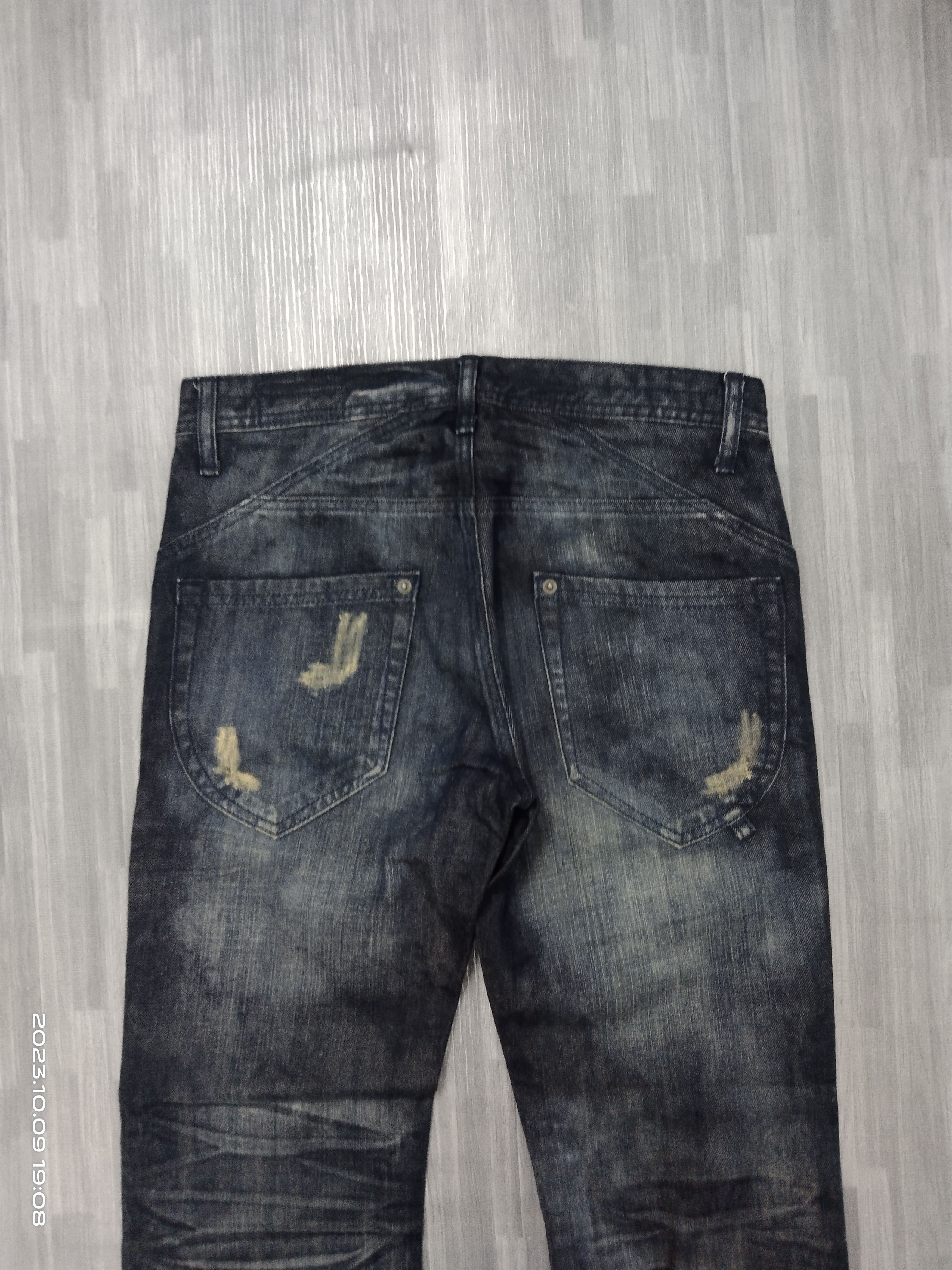 semanticdesign SICK SEMANTIC DESIGN X REON SWAROVSKI SKULL DENIM PANTS Size US 29 - 5 Thumbnail