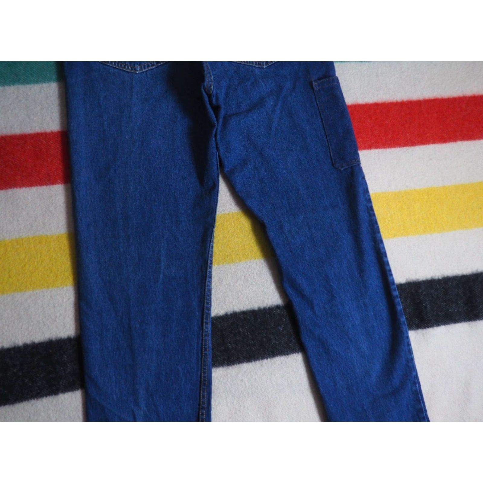 Levi's VTG Levi's 505 Jeans Dark Blue Wash Denim Pants Mens 34x32 Rockabilly Casual Jeans USA 1990s Size US 34 / EU 50 - 8 Thumbnail