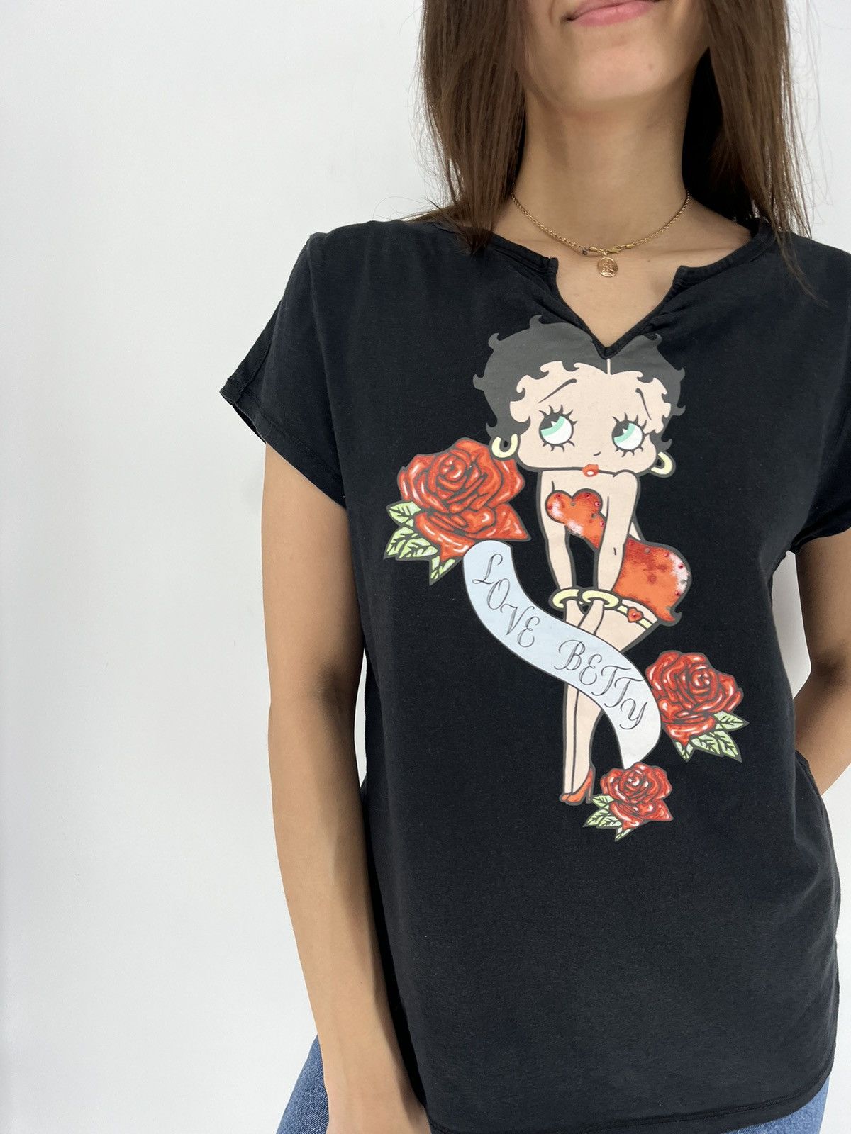 Vintage Vintage Y2K Betty Boop 2000’s Fairy Graphic Print Tshirt Size M / US 6-8 / IT 42-44 - 4 Thumbnail
