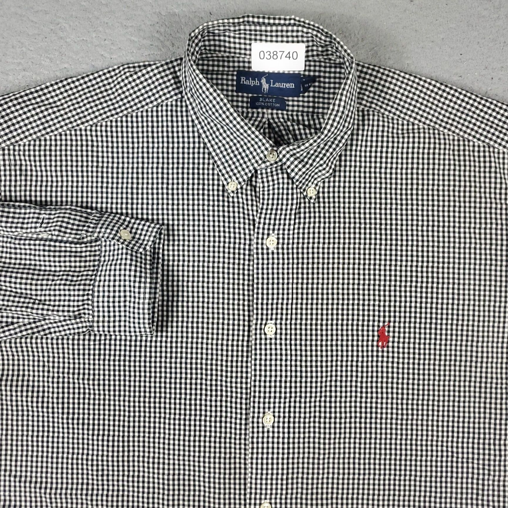 Ralph Lauren Ralph Lauren Shirt Mens XL Gray Check Pony Button Up Long Sleeve Size US XL / EU 56 / 4 - 2 Thumbnail