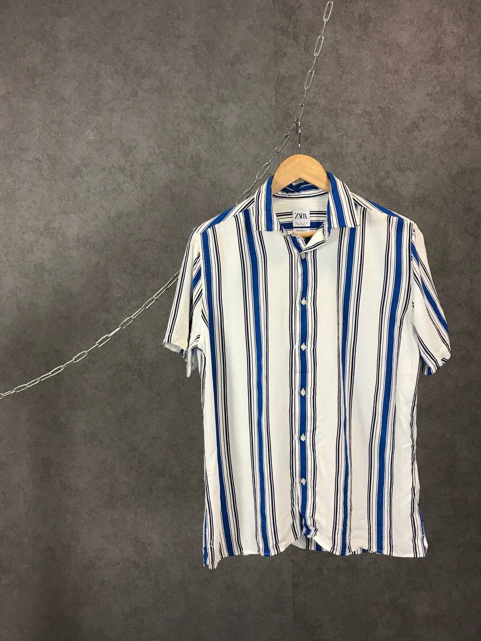 Zara Zara Man Hawaiian striped shirt Size US S / EU 44-46 / 1 - 1 Thumbnail