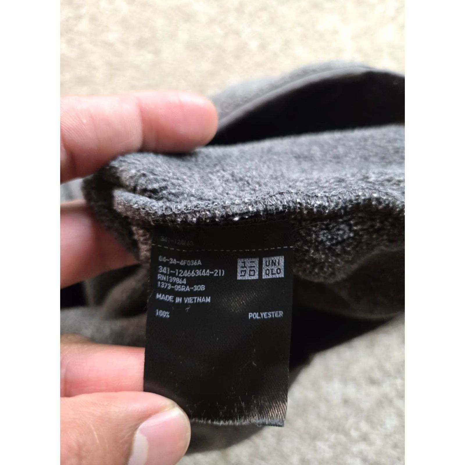Uniqlo Uniqlo Fleece Jacket Small Mens Gray Full Zip Mock Neck Pockets Outdoor Shirt/Sweatshirt (Jacket) Size US S / EU 44-46 / 1 - 5 Thumbnail