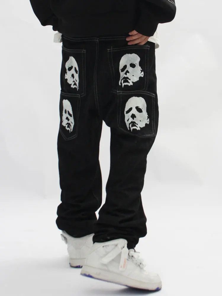 Other Gothic Baggy Punk Rock Jeans Pants Size US 31 - 1 Thumbnail