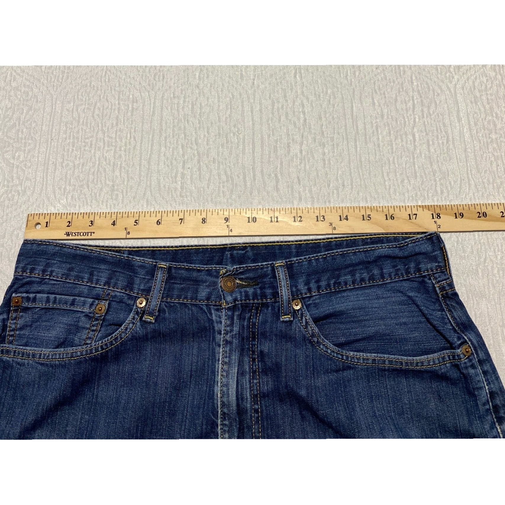 Levi's Levi's 505 Regular Fit Jeans Men 36x32 Blue Denim Pants Straight 5-Pocket Medium Wash Cotton Jeans Mens Regular Fit Size US 36 / EU 52 - 7 Thumbnail