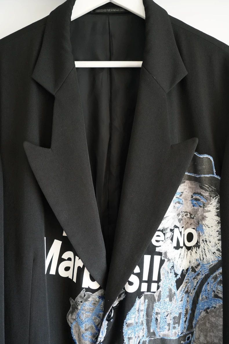 Yohji Yamamoto Yohji Yamamoto Yohji Yamamoto Laborer Embroidered Blazer Size US M / EU 48-50 / 2 - 5 Thumbnail