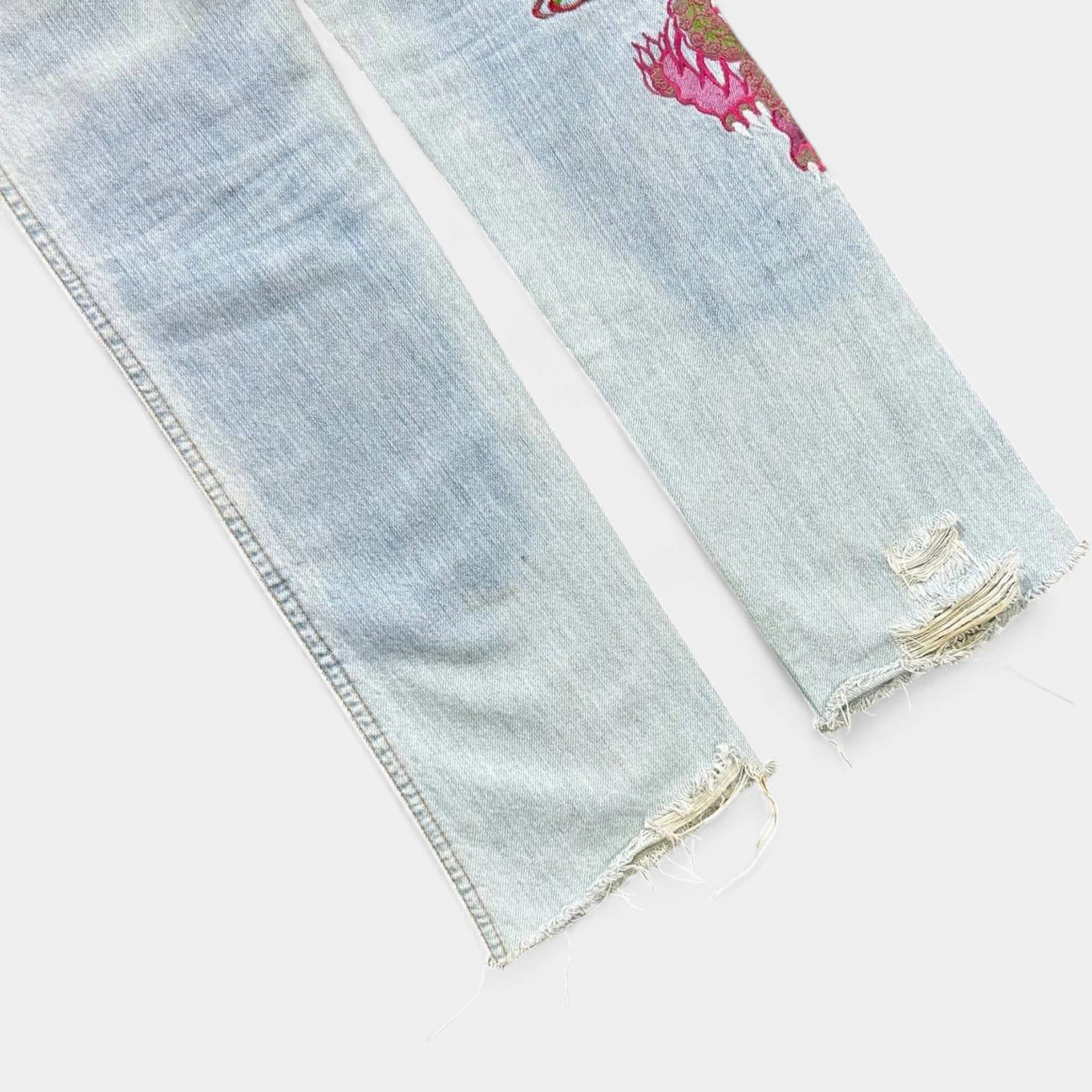 Dolce & Gabbana Dolce & Gabbana SS06 "Honolulu" Embroidered Skinny Jeans Size 28" / US 6 / IT 42 - 7 Thumbnail