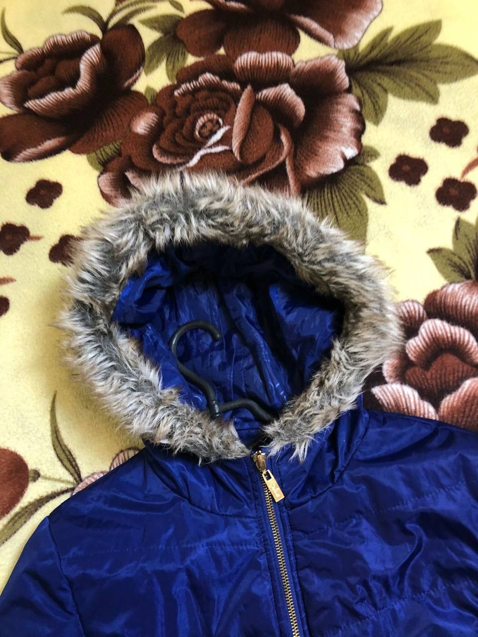 Guess VINTAGE GUESS Blue Hooded Puffer Jacket Size M / US 6-8 / IT 42-44 - 2 Thumbnail