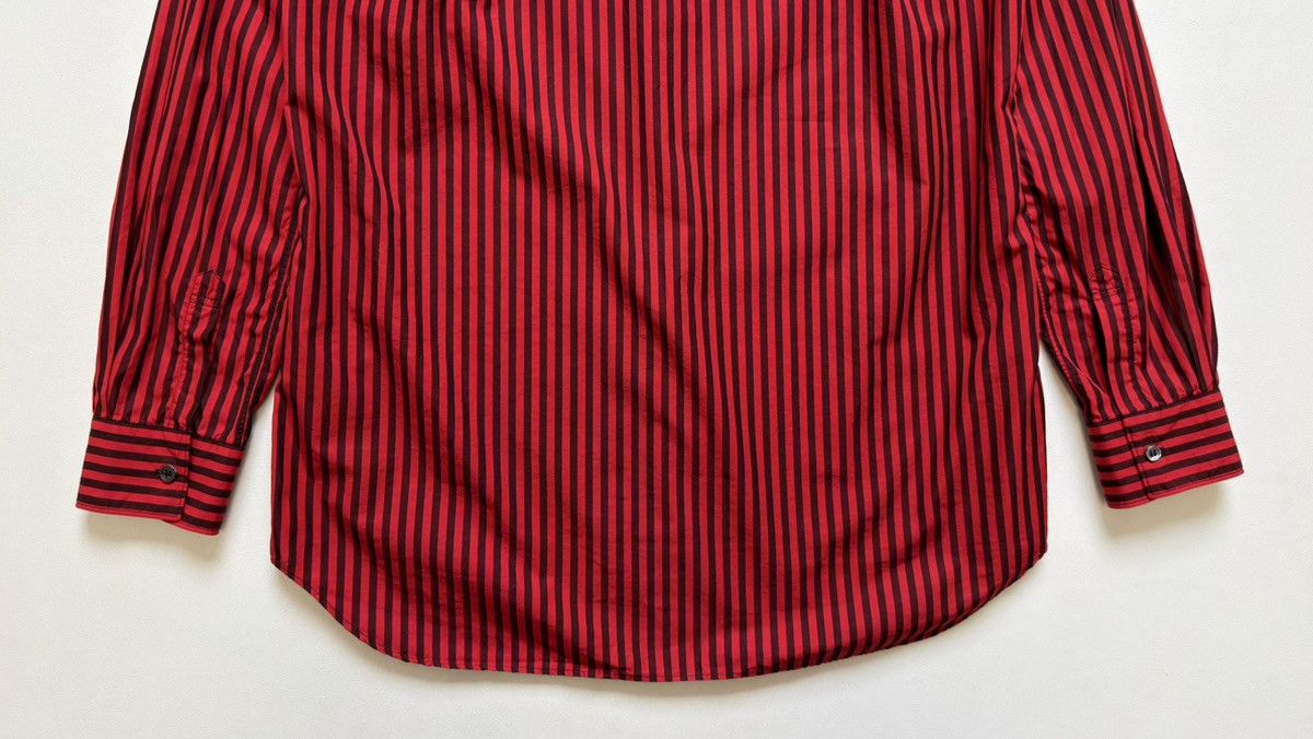 Comme des Garcons Over Dyed Red/Black Striped Shirt Size US S / EU 44-46 / 1 - 16 Thumbnail