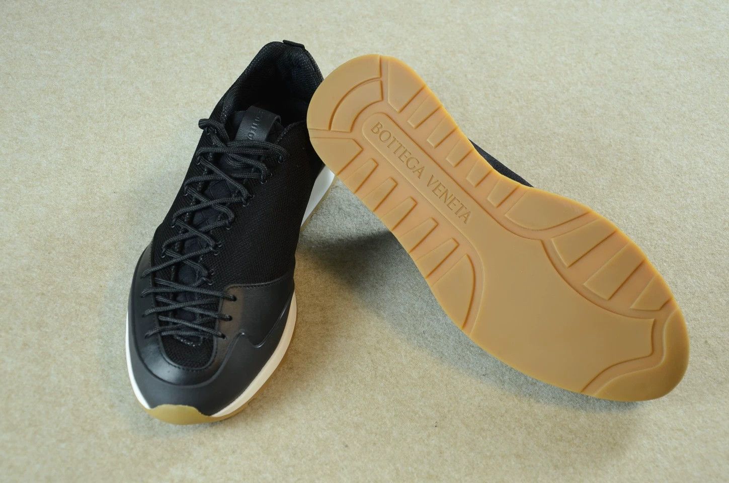 Bottega Veneta Bottega Veneta Daniel Lee Black Asymmetric Design Sneaker Size US 11 / EU 44 - 5 Thumbnail