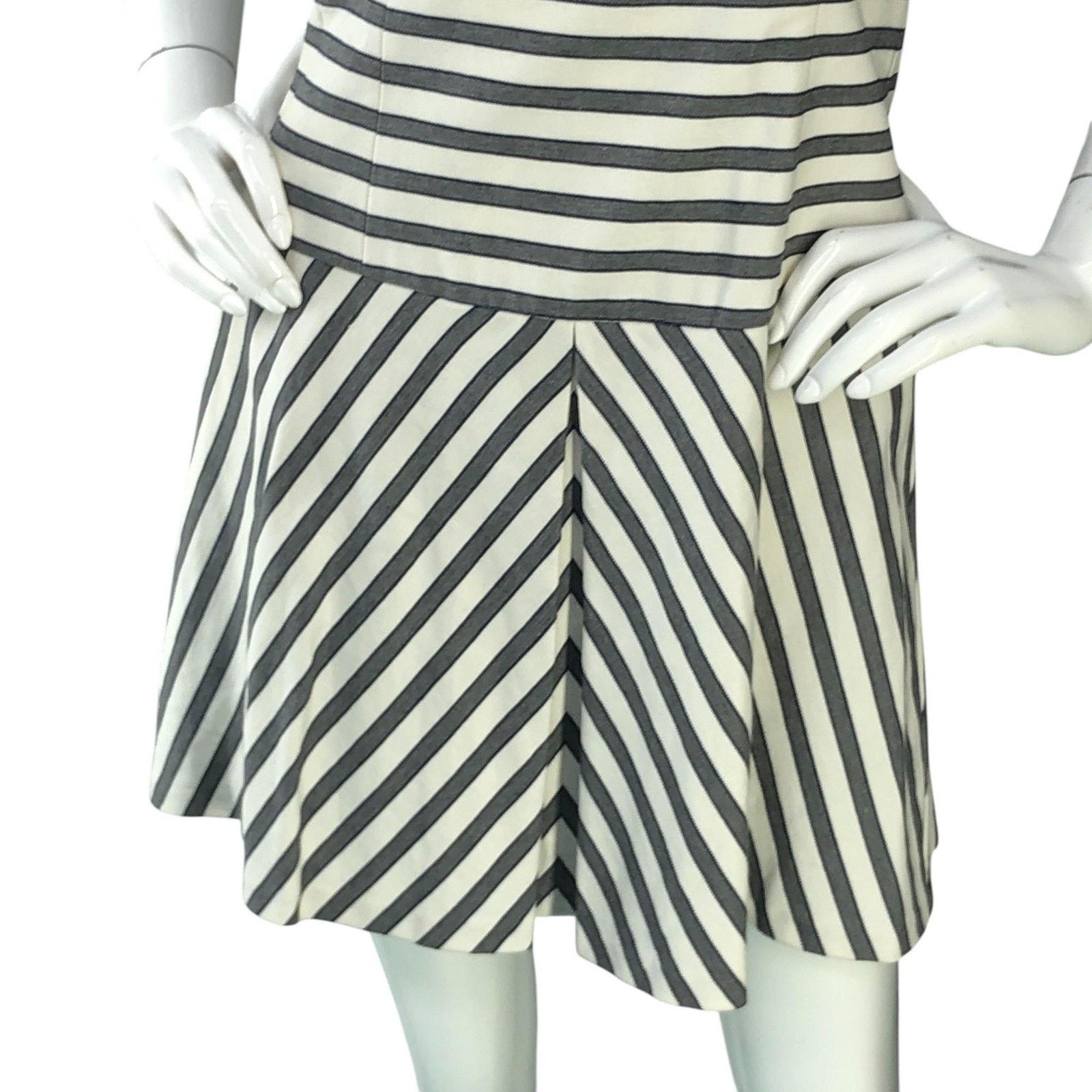 Theory Theory Dress 0 Stripe Sleeveless Alaqua Eastview Skater NEW Size XS / US 0-2 / IT 36-38 - 3 Thumbnail