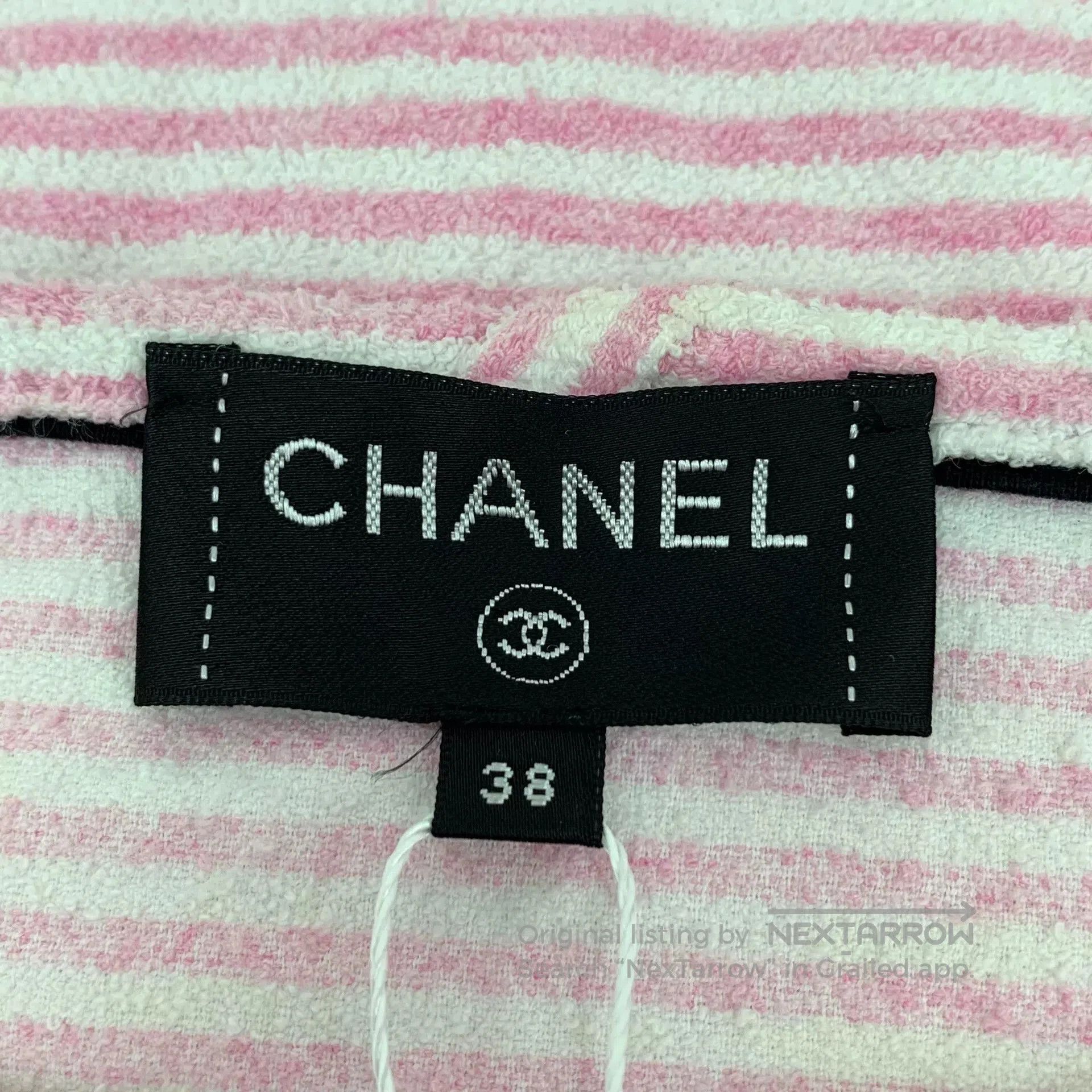 Chanel pink striped chanel short sleeve t. Size US S / EU 44-46 / 1 - 5 Thumbnail