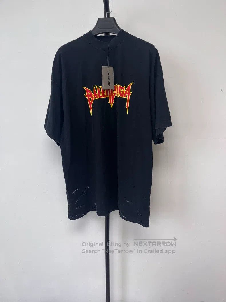 Balenciaga Balenciaga Rock Band Series Lightning Letter Pattern Round Size US S / EU 44-46 / 1 - 1 Thumbnail