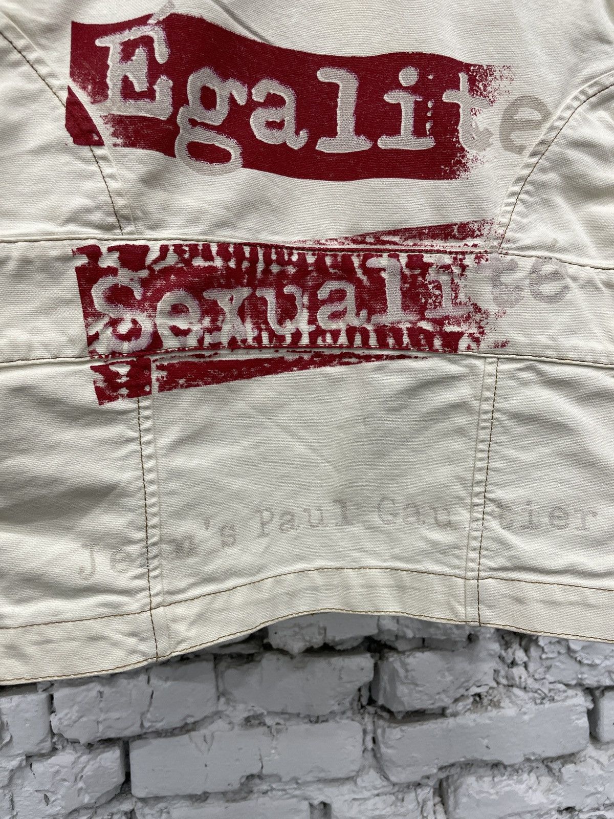 Jean Paul Gaultier × Vintage Jean Paul Gaultier “ Liberte Egalite Sexualite “ Jacket Size M / US 6-8 / IT 42-44 - 6 Thumbnail