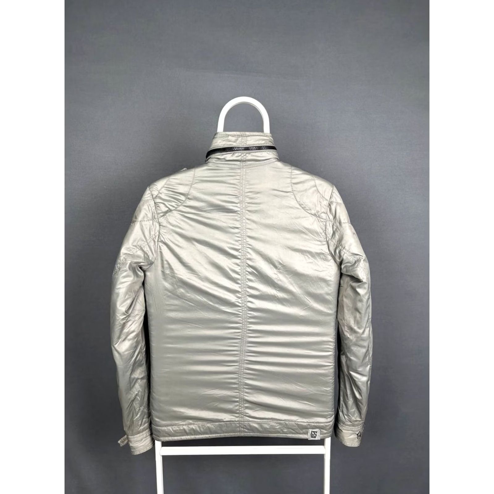 G-Star G-Star Mens Military Field Jacket Slim/Regular Size S Silver Polyamide Long Sleeve Zip Jacket Size US S / EU 44-46 / 1 - 2 Thumbnail