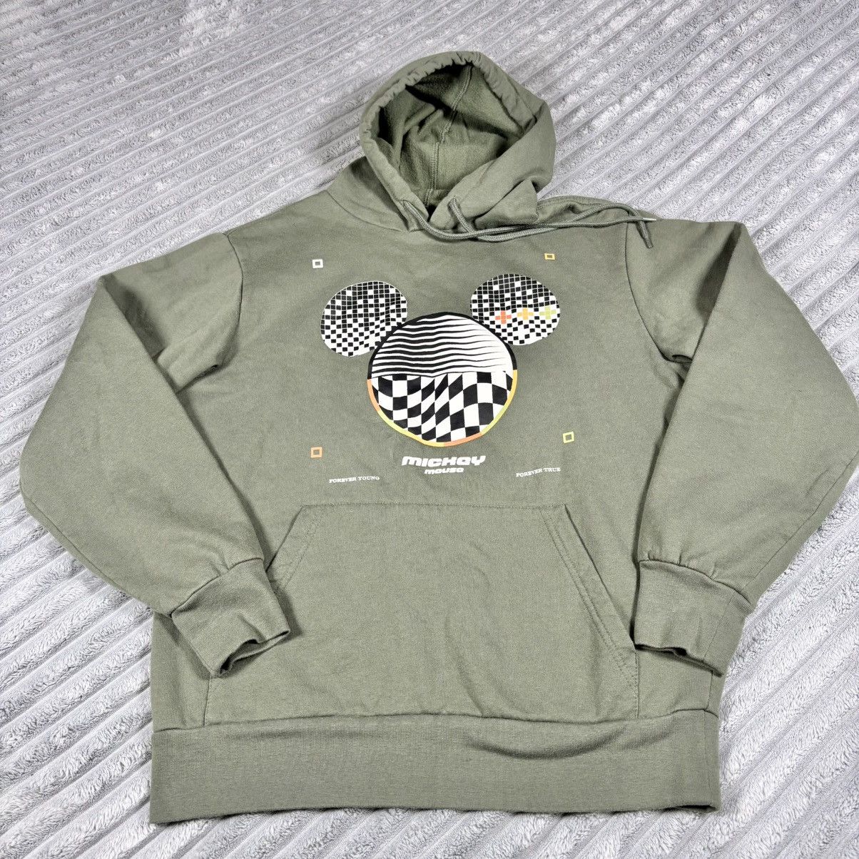 Disney Mickey Mouse Forever Hoodie Mens M Disney Young/True Gray Size US M / EU 48-50 / 2 - 1 Thumbnail