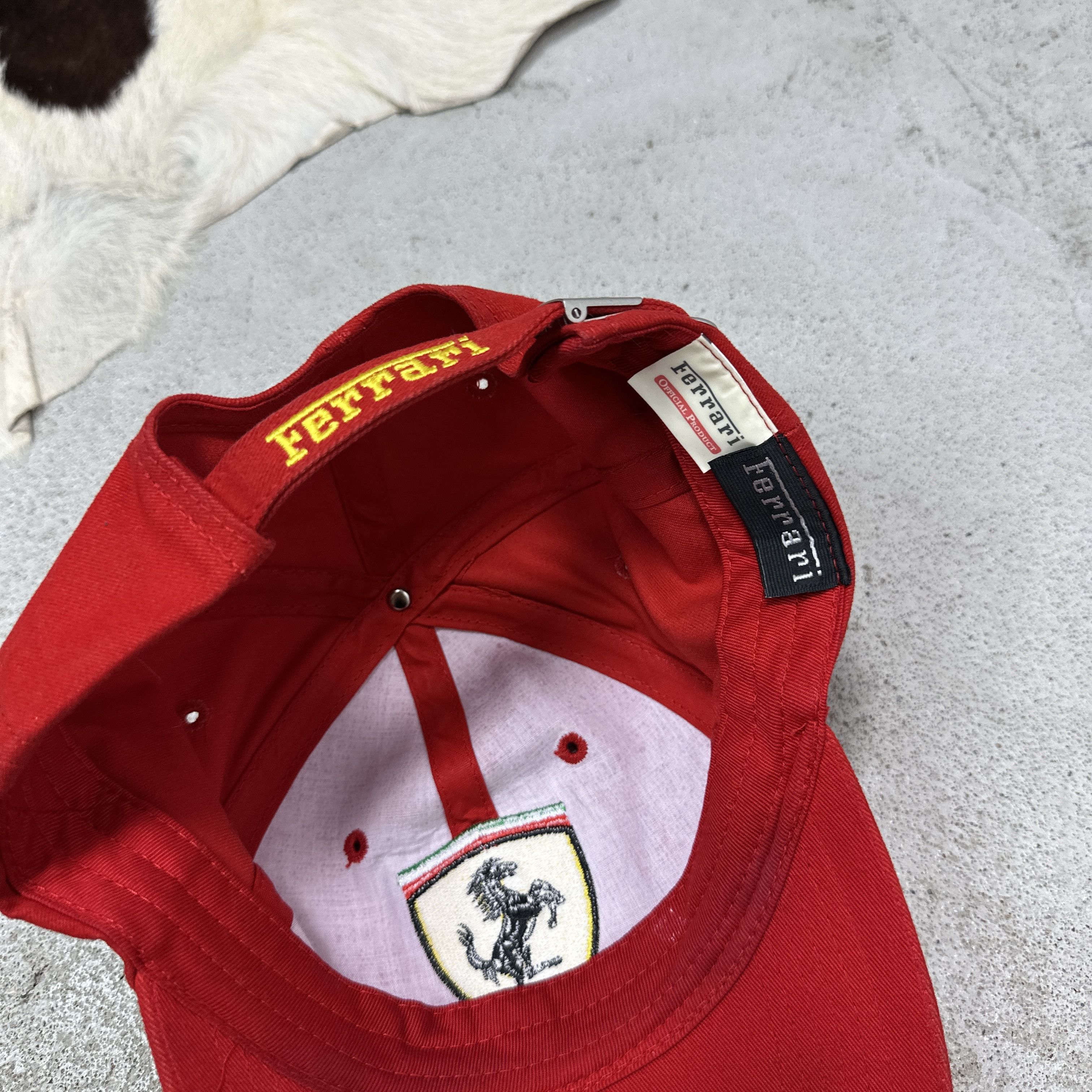 Ferrari Vintage Sporty Moto Streetwear Ferrari Hat Y2K Size ONE SIZE - 4 Thumbnail