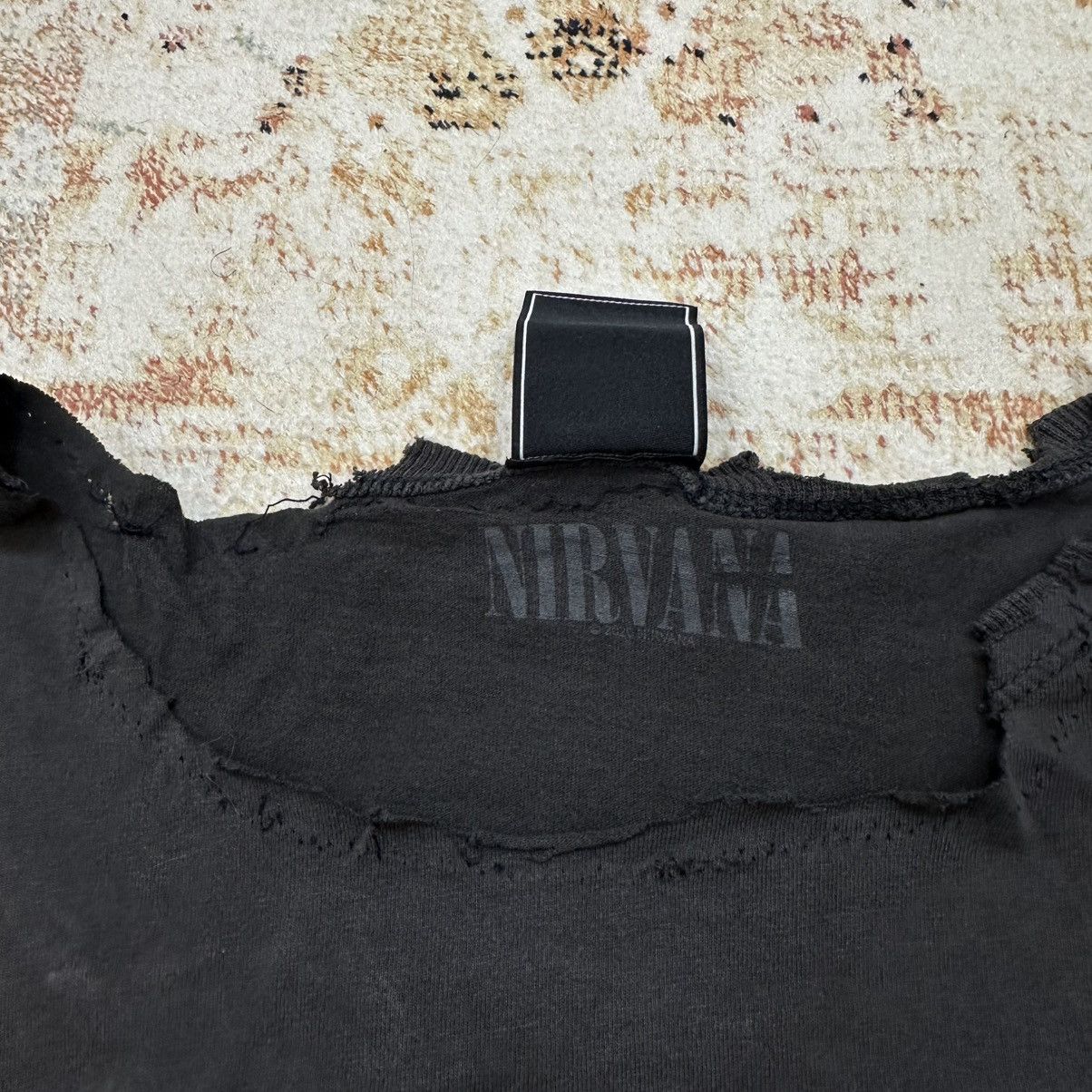 Nirvana × Vintage Vintage Nirvana T-shirts Big Logo Crazy Fit Trashed Y2K 00s Size US M / EU 48-50 / 2 - 8 Thumbnail