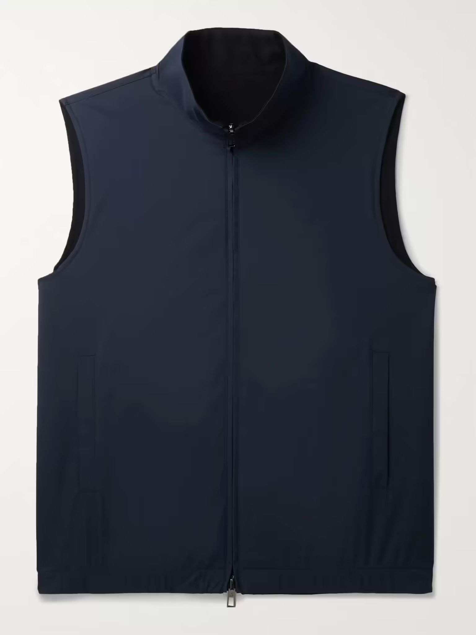 image of Loro Piana O1W1Db10224 Vest In Scanda Blue & Profound Blue in Scanda Blue/Profound Blue (Size Mediu