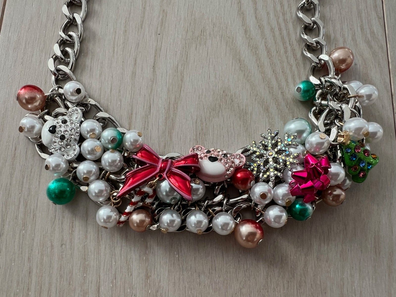 Betsey Johnson Betsey Johnson Christmas Charm Statement Bib Necklace Size ONE SIZE - 3 Thumbnail