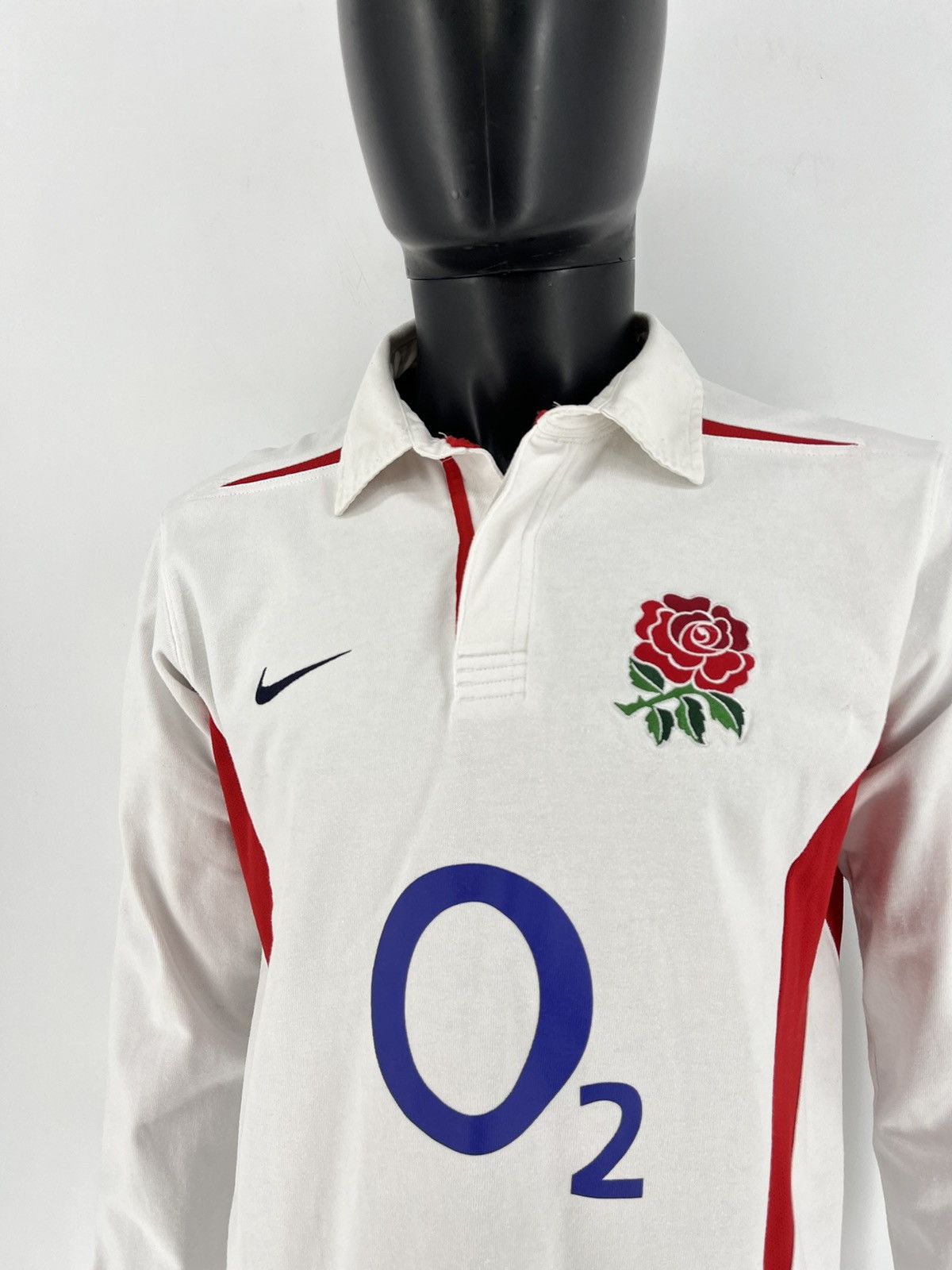 Nike Vintage Nike O2 England Rare Rugby Long Sleeve Rose Size US M / EU 48-50 / 2 - 9 Thumbnail