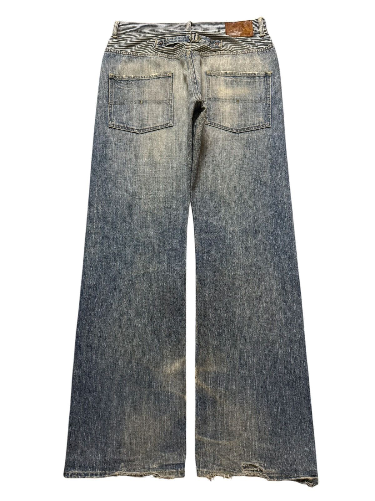 Tommy Hilfiger Vintage 90s Tommy Hilfiger Faded Wash Buckle Wide Leg Baggy Size US 32 / EU 48 - 2 Thumbnail