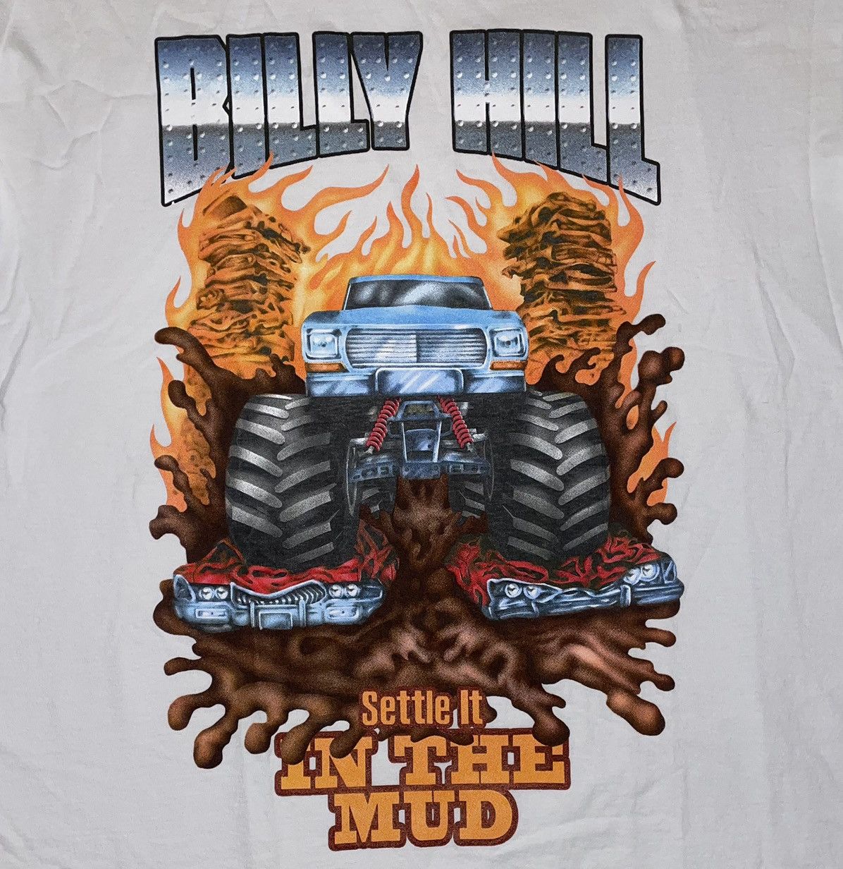 Billy Hill Billy Hill Settle It In The Mud Tee White 2022 Size US XL / EU 56 / 4 - 2 Thumbnail
