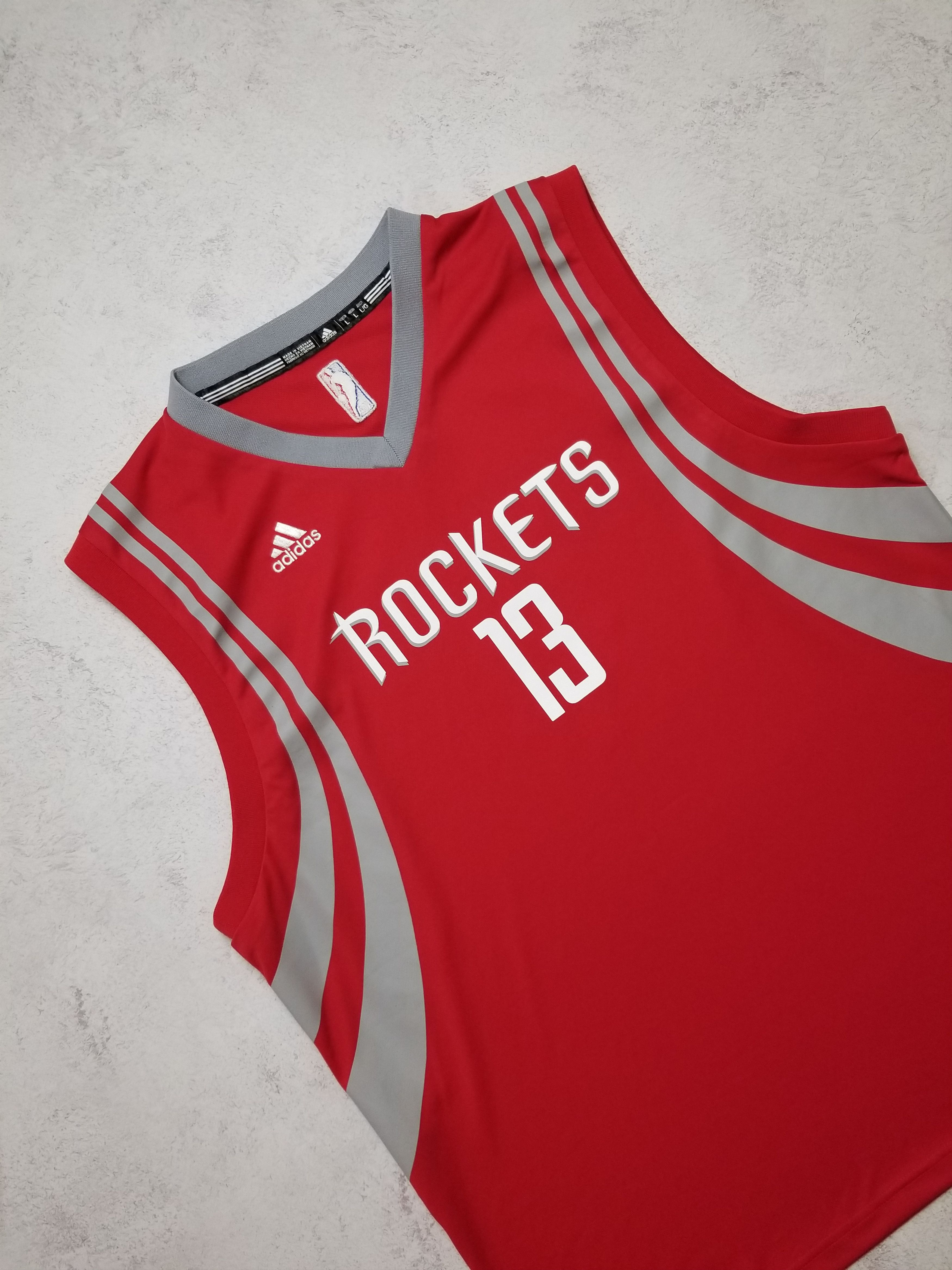 Adidas Adidas Houston Rockets #13 James Harden Red Jersey Size US L / EU 52-54 / 3 - 15 Thumbnail