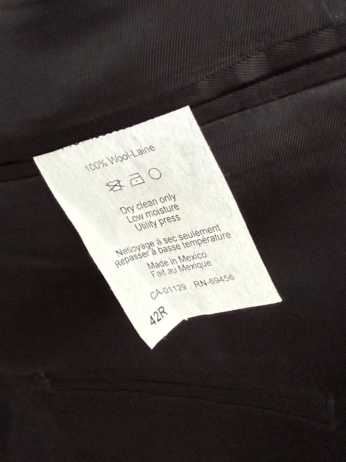 Calvin Klein Calvin Klein Black window pane Sport Coat with Modern Fit Size 42R - 3 Thumbnail