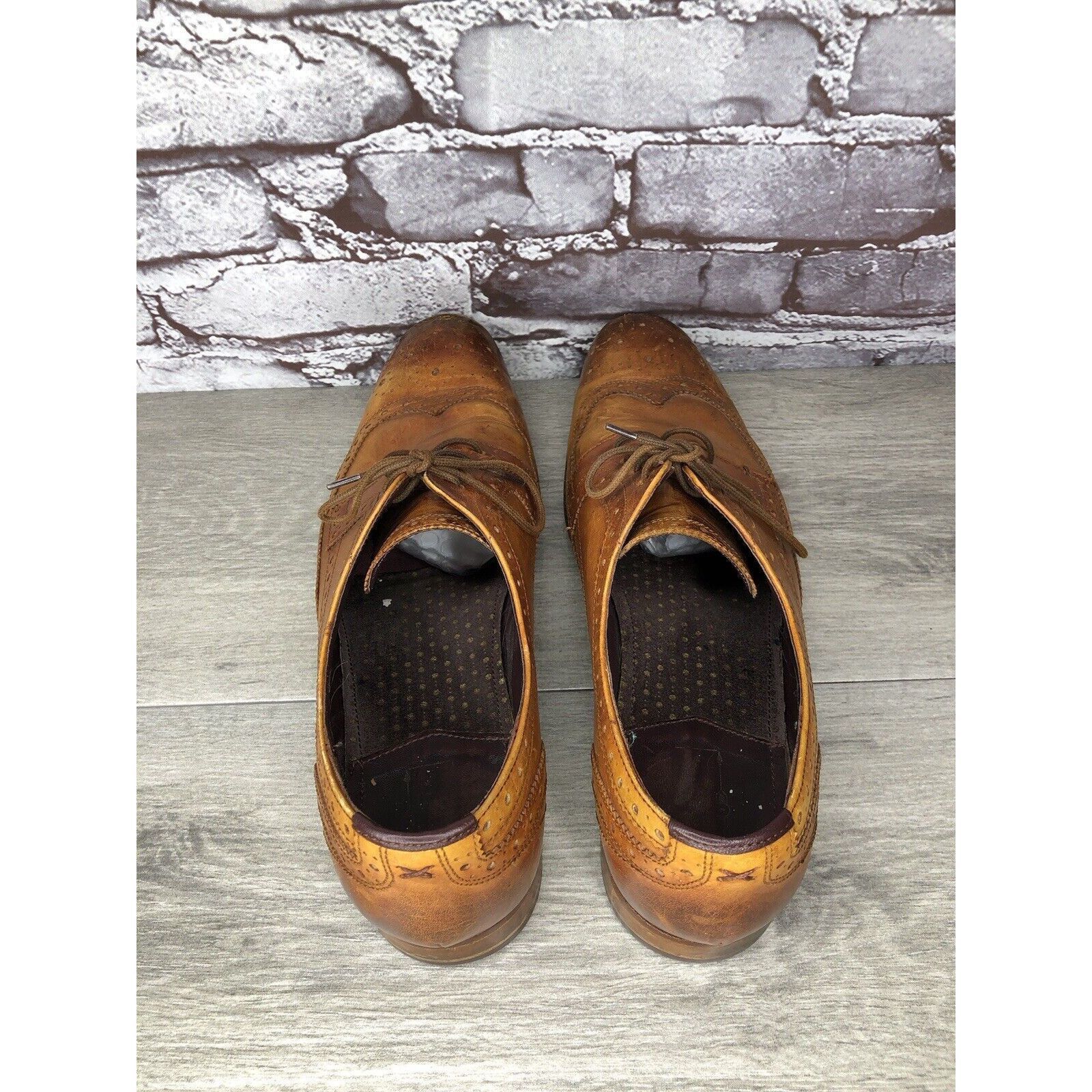 Ted Baker Ted Baker London Gryene Chili Brown Leather Derby Wingtip Ox Size US 12 / EU 45 - 5 Thumbnail