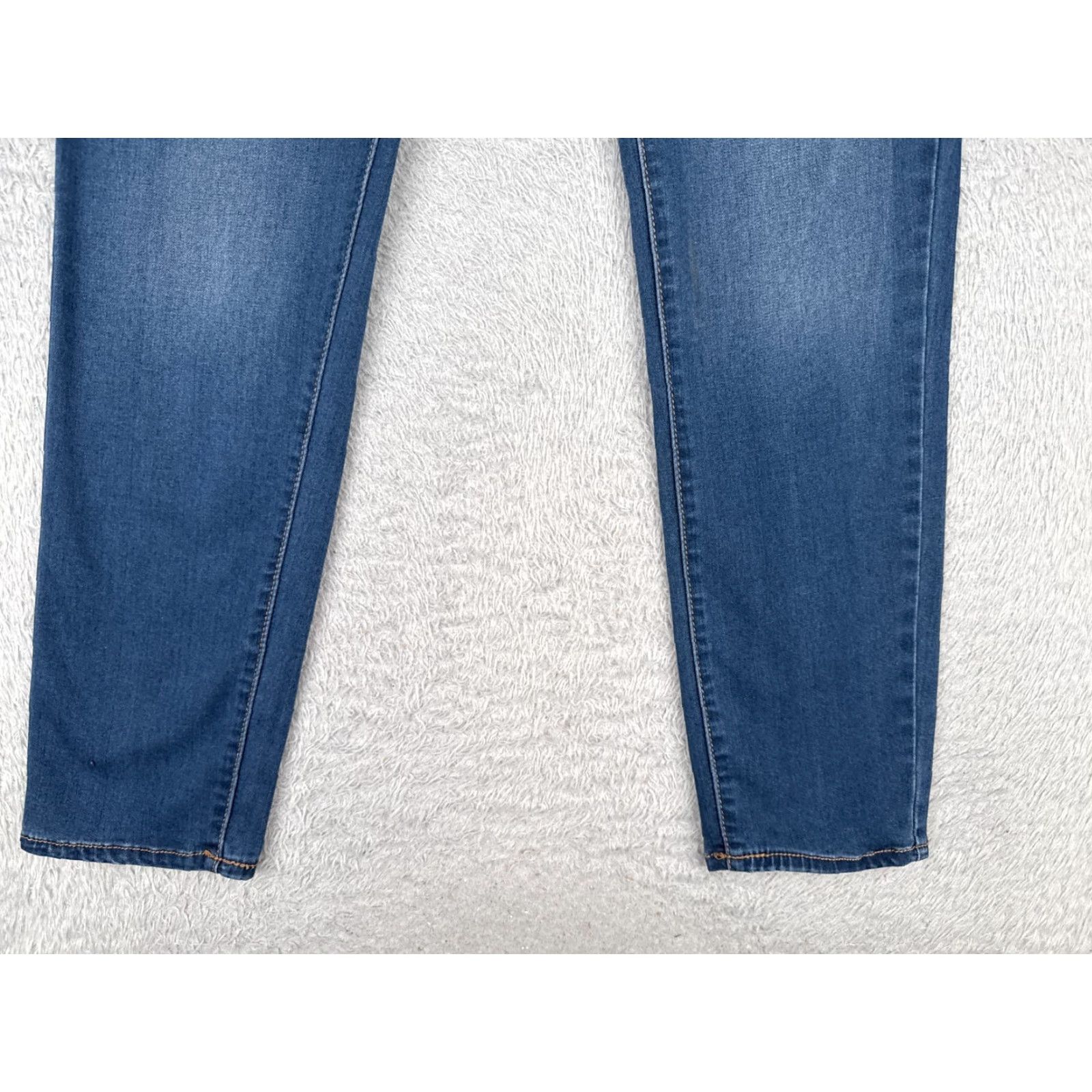 Faded Glory VINTAGE Faded Glory Jeans Women 12P Blue Skinny Mid Rise Zip 30x28 Denim Cotton Blend 5-Pocket Design Regular Womens Jeans Size 34" / US 12 / IT 48 - 2 Thumbnail
