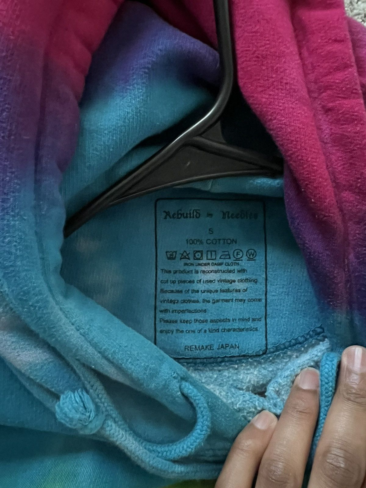 Needles Needles Reconstructed Tie Dye Hoodie Size US S / EU 44-46 / 1 - 4 Thumbnail