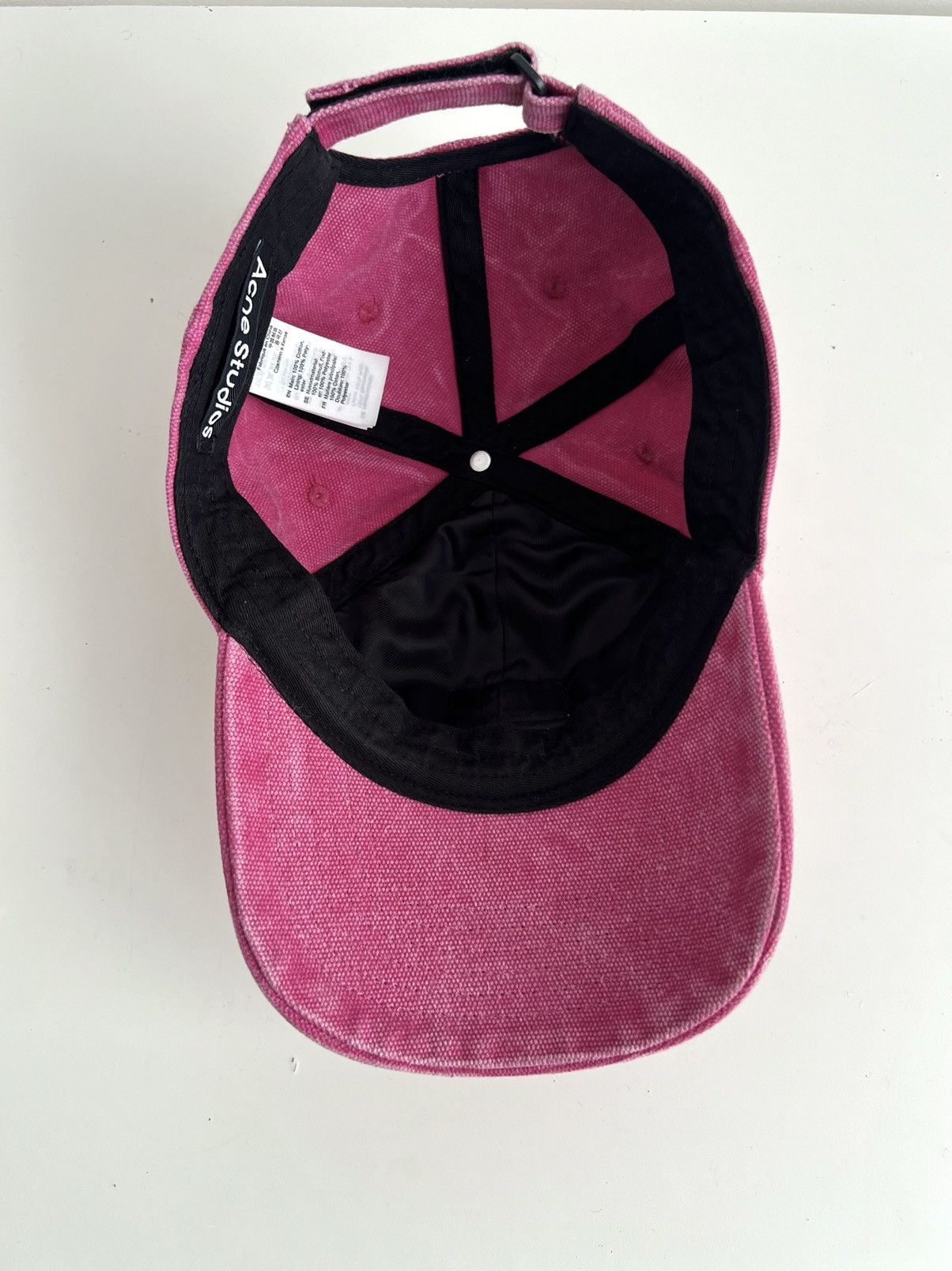 Acne Studios 🔥Acne Studios Pink Faded Canvas Heavy Leather Patch Cap Size ONE SIZE - 10 Thumbnail