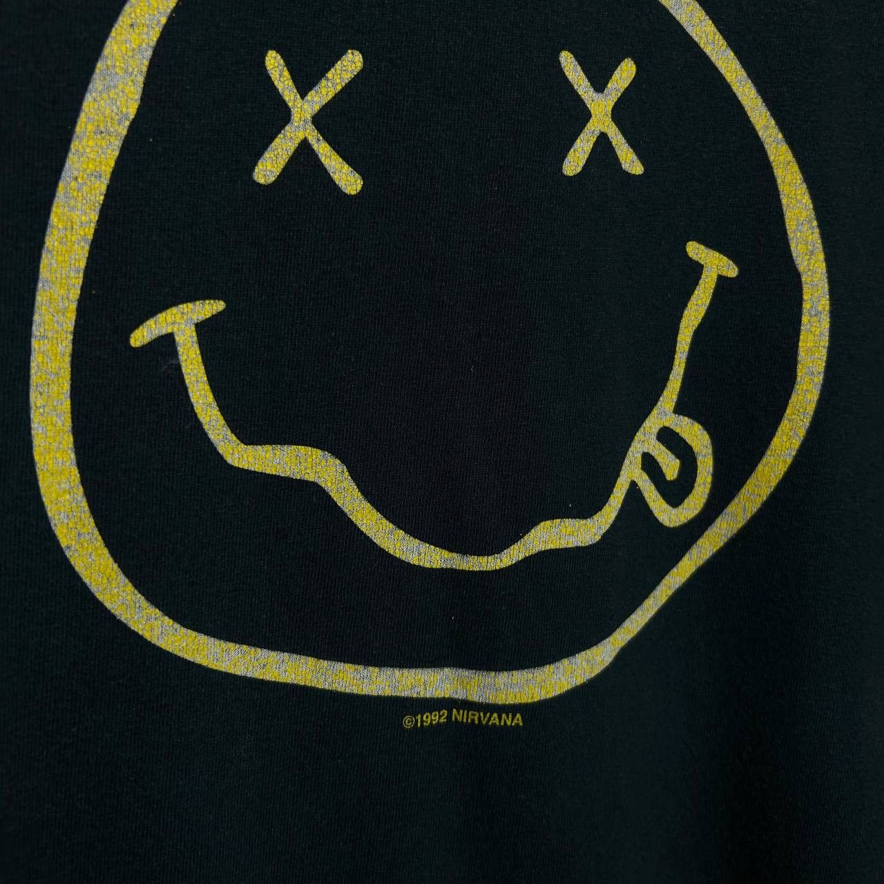 Band Tees Vintage Nirvana Big Smiley Logo Rock Band tee size M Size US M / EU 48-50 / 2 - 4 Thumbnail