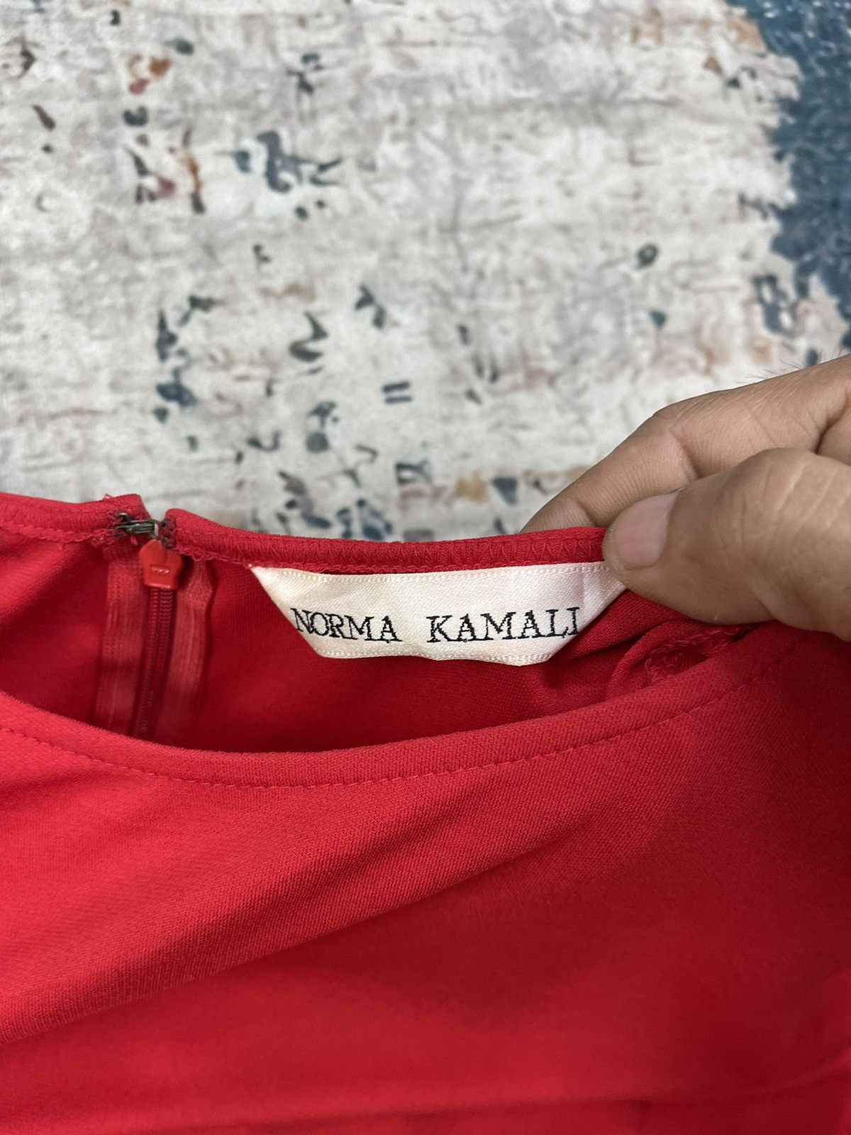 Norma Kamali Vtg Norma Kamali Shoulder Pad Over L/Sleeve Shirt Size XS / US 0-2 / IT 36-38 - 8 Thumbnail
