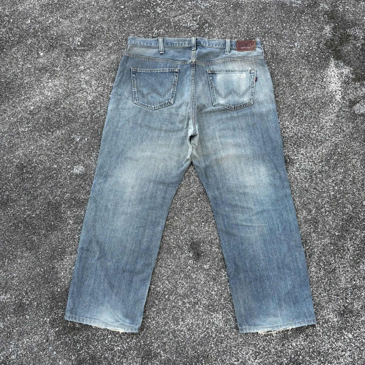 Edwin W40 VINTAGE EDWIN RUSTY DENIM FADED JEAN PANTS Size US 40 / EU 56 - 10 Thumbnail