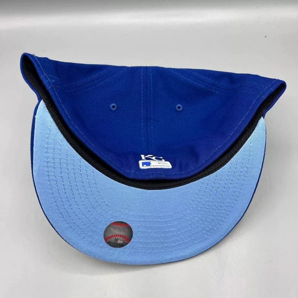 New Era Kansas City Chiefs Hat Men 7 5/8 World Series MLB Fitted Cap Size ONE SIZE - 5 Thumbnail