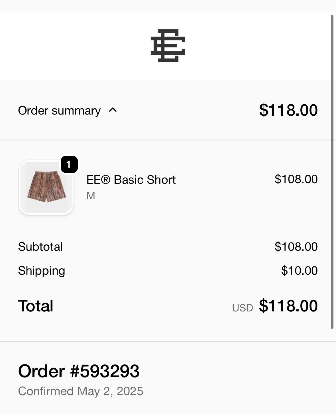 Eric Emanuel EE Medium Brown Camo Bark/Red Basic/Core Short Size US 30 / EU 46 - 6 Thumbnail