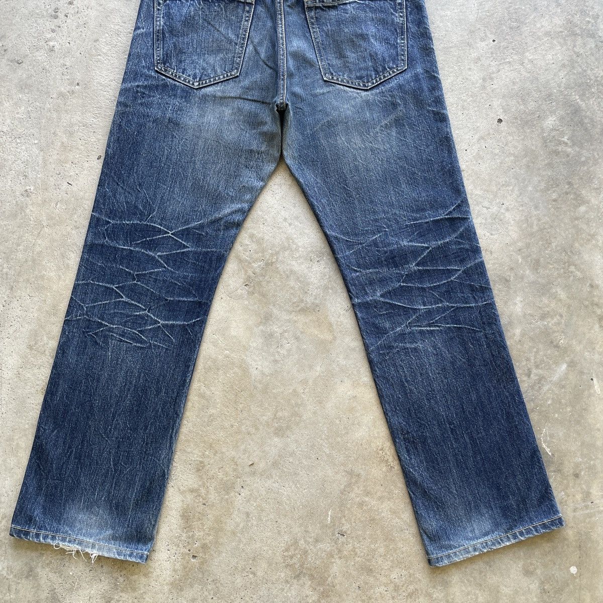 Japanese Brand Vintage Japanese Faded Distressed Jeans Denim Pants W34x30 Size US 34 / EU 50 - 12 Thumbnail