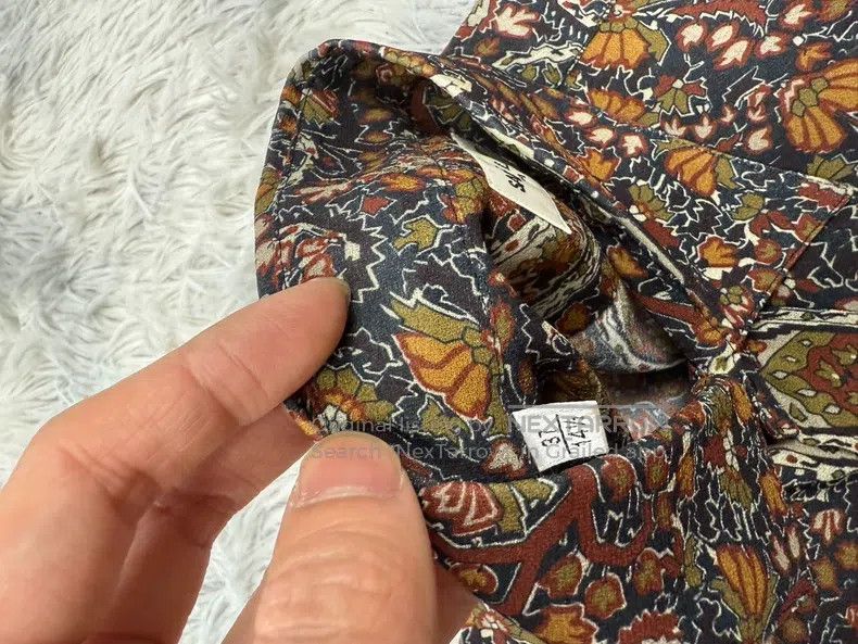 Polo Ralph Lauren RALPH LAUREN size 37 Jacquard Silk Shirt Size US M / EU 48-50 / 2 - 6 Thumbnail