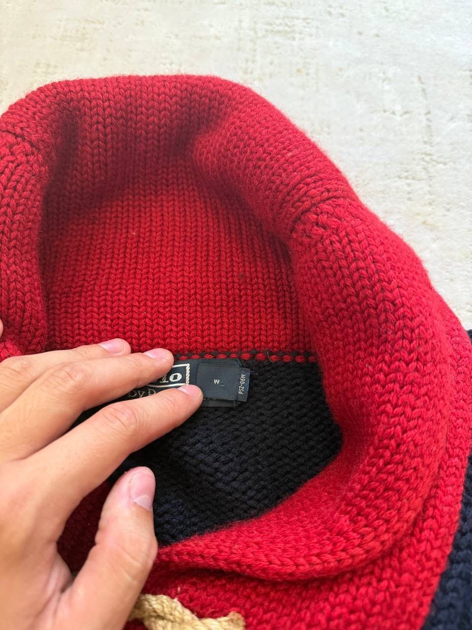 Polo Ralph Lauren Polo Ralph Lauren USA Flag Sweater Duffle Cable turtleneck Size US XXL / EU 58 / 5 - 6 Thumbnail