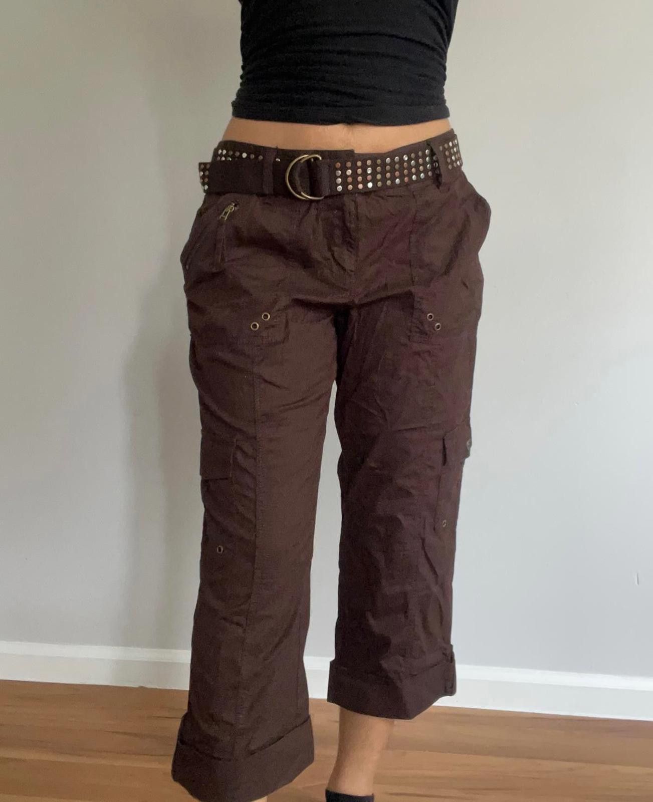 Apt. 9 Women’s brown cargo pants Size 32" / US 10 / IT 46 - 3 Thumbnail