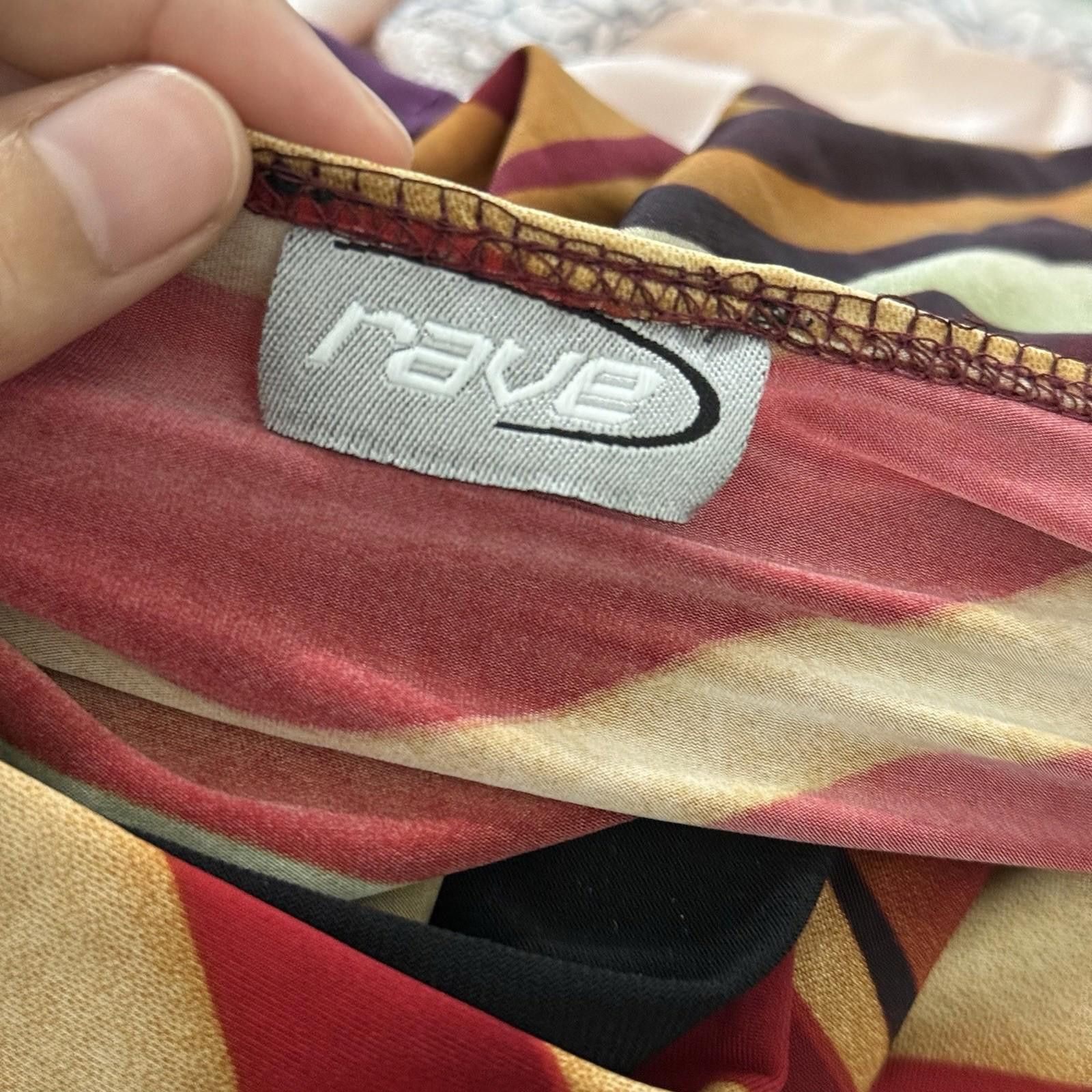 Other Rave Tiger Eye Y2k Blouse Size XS / US 0-2 / IT 36-38 - 6 Thumbnail