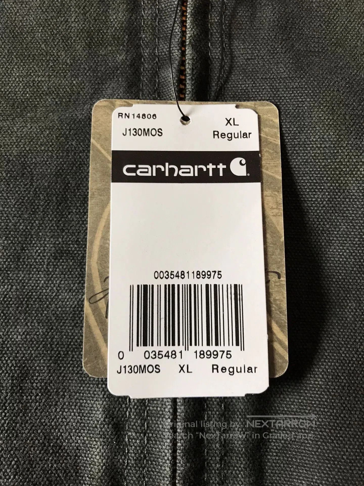 Carhartt Carhartt J130 Moss Green Hooded Jacket. Size US XL / EU 56 / 4 - 8 Thumbnail