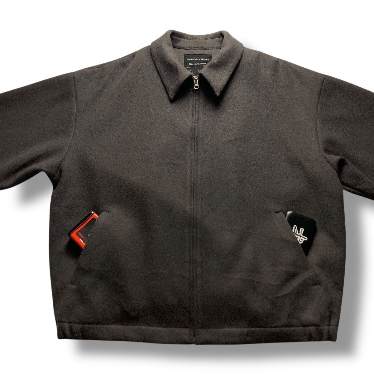 RAGEBLUE 🇯🇵 RAGEBLUE WOOL BLEND FULL ZIP BOMBER JACKET Size US L / EU 52-54 / 3 - 4 Thumbnail