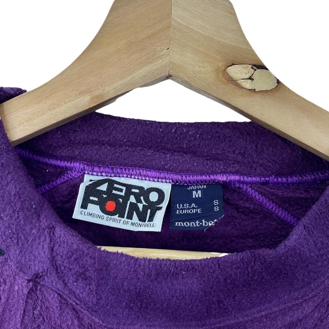 Montbell Vtg MONTBELL ZERO POINT Climbing Purple Fleece Sweater Size US M / EU 48-50 / 2 - 4 Thumbnail