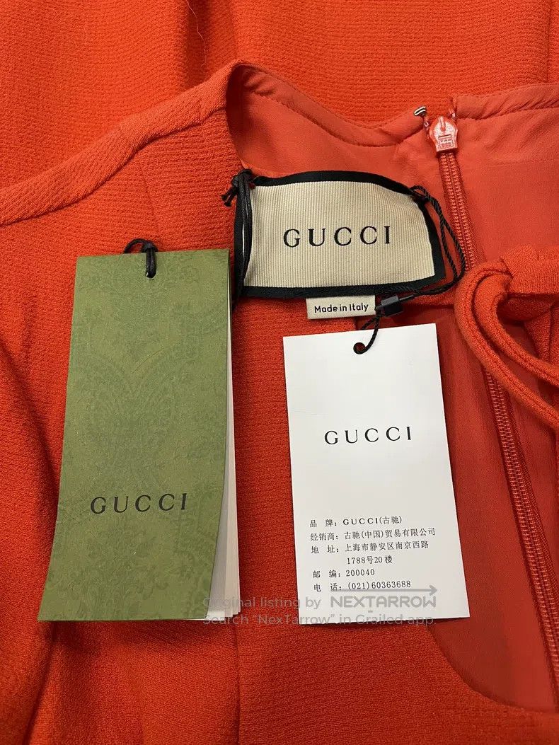 Gucci Gucci Dress with tie-ties Size S / US 4 / IT 40 - 4 Thumbnail